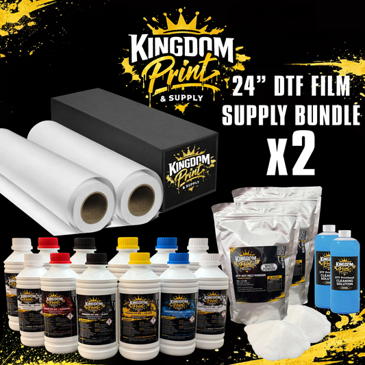 🔥 DTF Profit Pack PRO XL – 2X Bulk Bundle with 24” Film (Complete DTF Supply Kit)