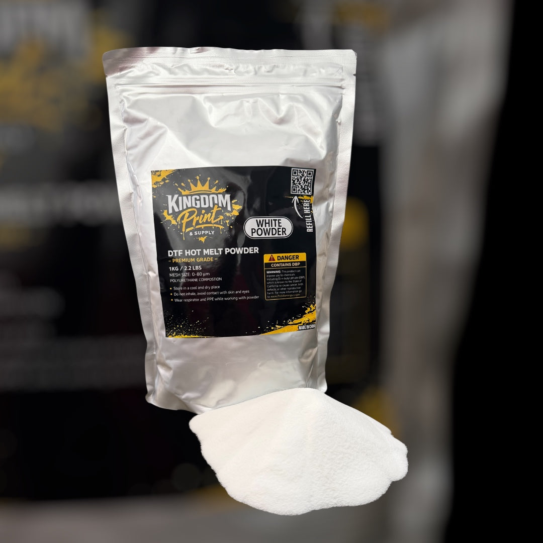 DTF transfer powder for professional apparel printing