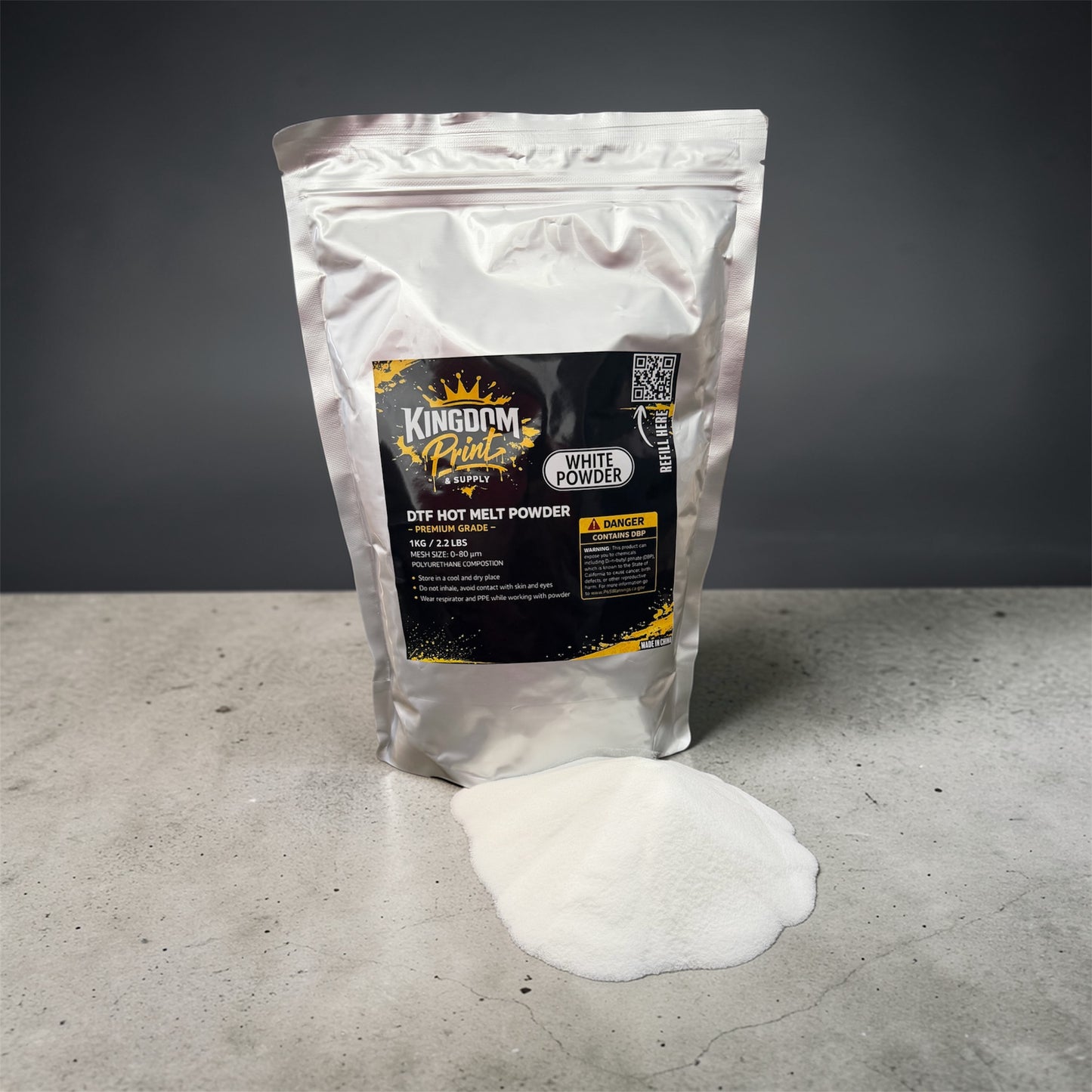 Hot melt DTF powder for custom t-shirt printing