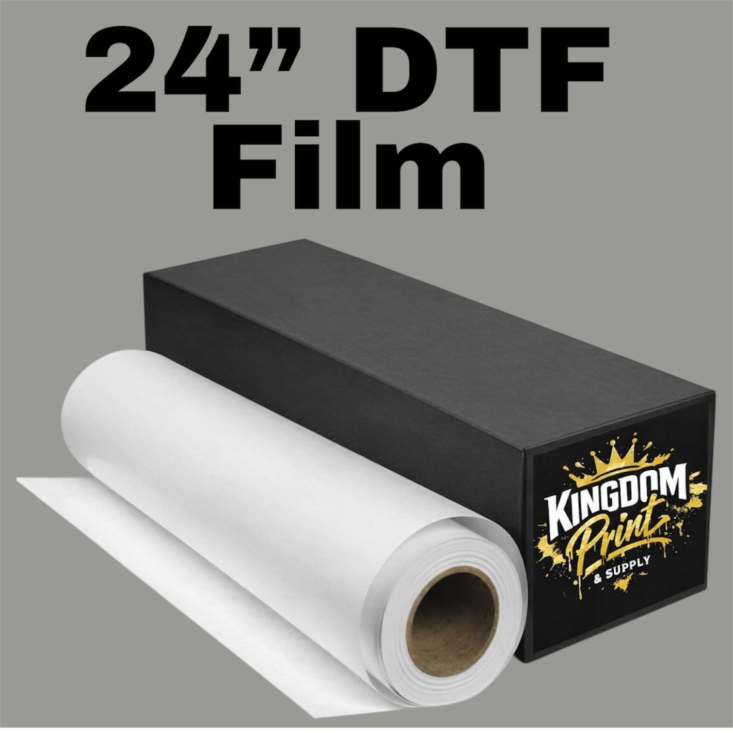 24” DTF Transfer Film for Dark Garments | Vibrant, Durable Prints | Kingdom Print Co
