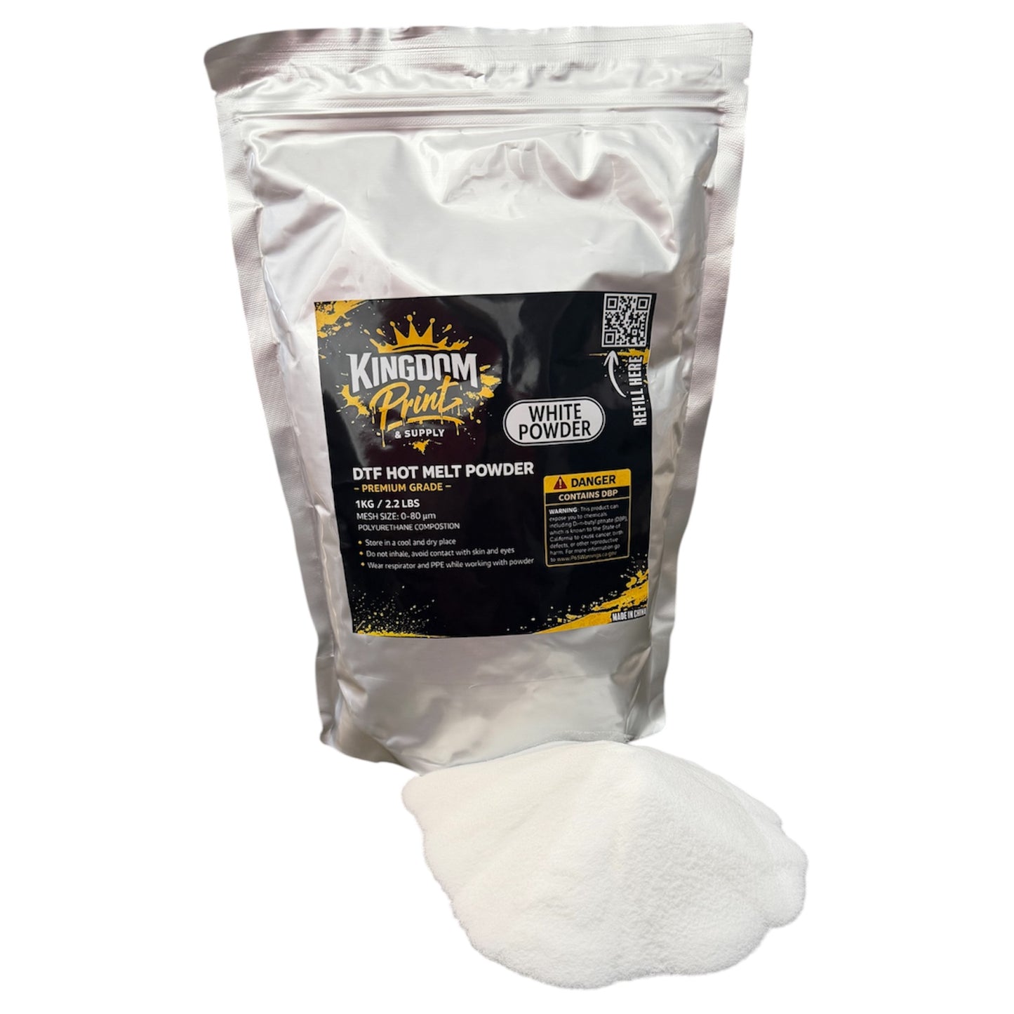 Premium DTF adhesive powder for direct to film printing transfers