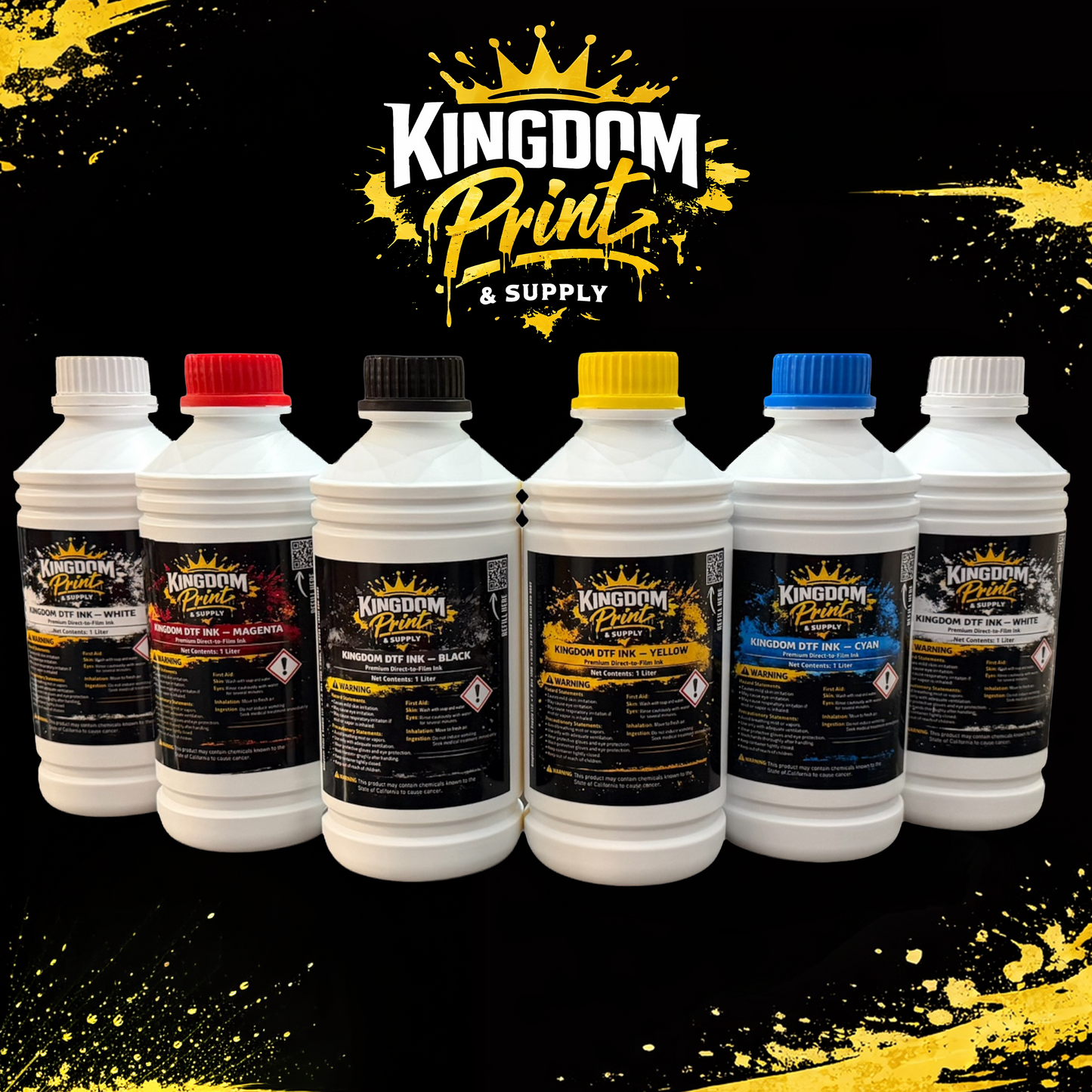 Premium DTF ink for Epson printheads used in direct to film printing